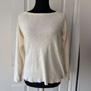 Lilla P Soft Cream Knit Top